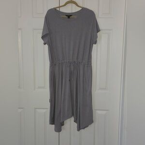 Simply Vera Vera Wang Heather Gray dress with drawstring